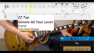 ZZ Top  Gimme All Your Lovin  Guitar Tab  Lesson  Cover  Tutorial [upl. by Rothstein]