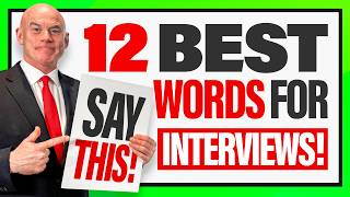 12 BEST WORDS FOR JOB INTERVIEWS How to DESCRIBE YOURSELF in an INTERVIEW INTERVIEW TIPS [upl. by Woodcock]