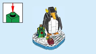 LEGO 40498 Christmas Penguin  building instructions [upl. by Leirej]