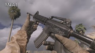 Call of Duty Modern Warfare Remastered  All Weapons Reloads Inspect Animations and Sounds [upl. by Leimad13]