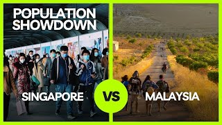 Population showdown Malaysia vs Singapore [upl. by Athalee]