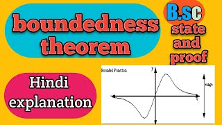 Boundedness theorem statement and proof in hindi [upl. by Norrabal970]