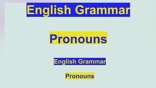 PronounsEnglish GrammarJKP constablesscRailwayjkssbgrammar [upl. by Aushoj906]