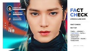 NCT 127  Fact Check 불가사의 不可思議 Color Coded Lyrics amp Line Distribution [upl. by Aenehs185]