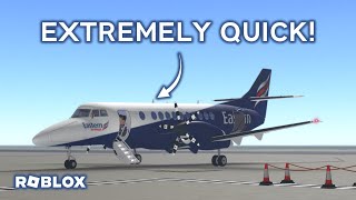 THIS FLIGHT WAS QUICK  Roblox Airline Review [upl. by Adran45]