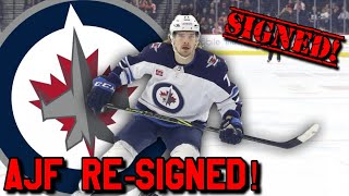 Winnipeg Jets ReSign Axel JonssonFjällby to 2x775K Contract Jets Fan Reaction [upl. by Latimore968]