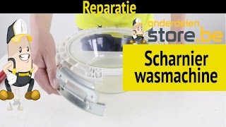 Wasmachine scharnier vervangen [upl. by Aniled]