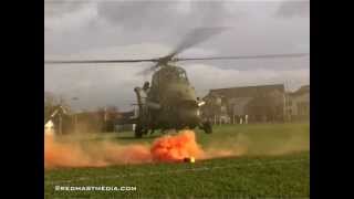 Westland Wessex helicopter from RAF Aldergrove on exercise with Mourne mountain rescue team [upl. by Ynneg86]