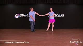 MOVADO  DANCE Sokkie  Stop amp Go Underarm Turn [upl. by Teirtza]