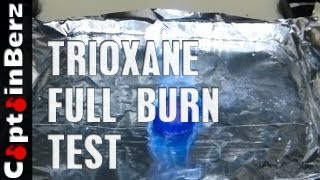 Trioxane FirestarterStove Full Burn Test [upl. by Adnohsor414]