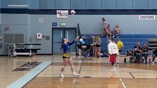 Ririe High School Volleyball  7 Camree Bond  Middle [upl. by Bekki533]