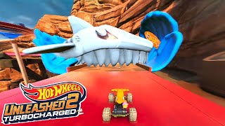 Hot Wheels Unleashed 2 Creature Rampage High Flying Sharks Race [upl. by Aimil831]