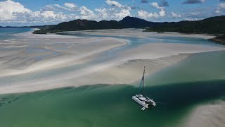 Stuck in Hill Inlet  Whitehaven Beach  Whitsundays  Sailing Greatcircle ep299 [upl. by Hertzog38]