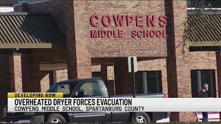 Cowpens Middle School dismissing early due to smoke [upl. by Buchbinder]