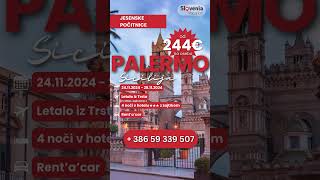 Jesenski PALERMO  od 244 € travel vacation sloveniavacation potovanje pocitnice palermo [upl. by Lamraj]