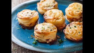 Mini Potato Gratin Stacks [upl. by Ennalorac]