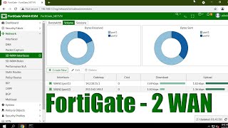 How to connect 2 Internet links to Fortigate Firewall [upl. by Biebel]