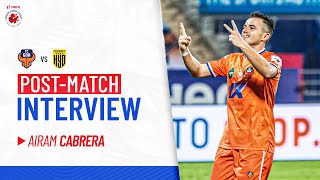 Postmatch Interview  Airam Cabrera  FCG vs HFC  Hero ISL 202122 [upl. by Pentha]