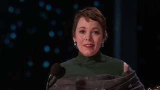 Olivia Colman Wins Best Actress for The Favourite  91st Oscars 2019 [upl. by Ennaehr]