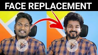 How to Change Face in a Video Replace Face in Video  Vijay Deepfake  Tamil Tech [upl. by Rothberg]