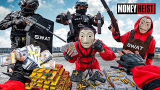 PARKOUR VS MONEY HEIST 6  No ESCAPE and SURVIVE from POLICE chase BELLA CIAO REMIX  Epic POV [upl. by Eenimod]