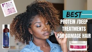 BEST ProteinDeep Conditioners for Damaged Hair  Natural Hair [upl. by Sauer]