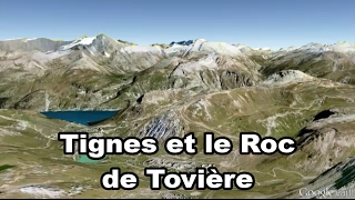 Tignes et le Roc de Tovière  Savoie  Alpes  avalanche [upl. by Agnella226]