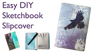 How to Sew an Easy Fabric Book Cover [upl. by Egdamlat]