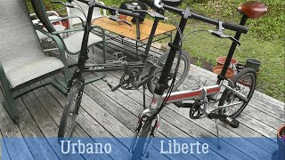 Zizzo Folding Bicycle Review amp comparison of the Urbano amp Liberte models folding bikes 20quot wheels [upl. by Lledyr480]