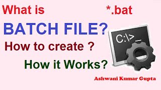 What is Batch File  How to create Batch File  How Batch File works in HindiUrdu [upl. by Raseac158]