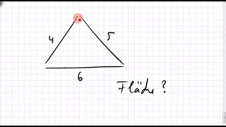 16B4 Dreiecksberechnung Fläche aus drei Seitenlängen [upl. by Brittne]