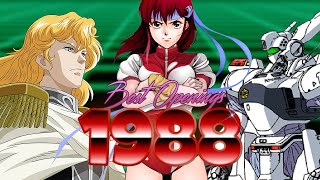 Top Anime Openings of 1988 [upl. by Sterner461]