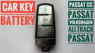 Key Battery Replacement VW Passat CC Passat Alltrack Passat 2013 Remote Smart Fob Battery Change [upl. by Ikkin552]