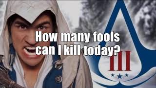 Smosh  Assassins creed 3 song  Lyrics [upl. by Drofnats639]