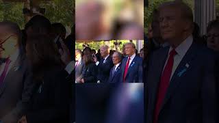 Biden Harris Trump and Vance attended 911 observances in New York [upl. by Aikrehs959]