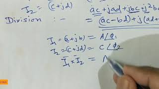 Phasor algebra  addition subtraction multiplication division of phasors [upl. by Lock]