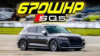 HYBRID TURBO Audi SUV Goes Roll RACING INSANELY QUICK [upl. by Tjaden]