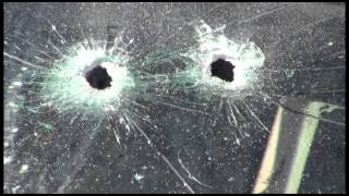 Federal 9mm 147 HST vs Car Windshield [upl. by Lexie662]