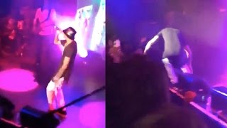 August Alsina Passes Out And Falls Off Stage Different Angles NYC Concert [upl. by Enened]