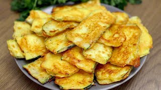 Frittierte Zucchini im Käseteig Einfaches und schnelles Rezept für köstliche Zucchini [upl. by Voltmer]