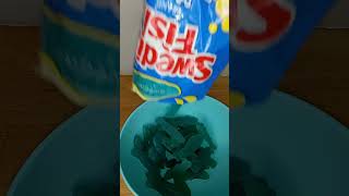 Swedish Fish Blue Raspberry Lemonade Unboxing shorts swedishfish candy [upl. by Anayt903]