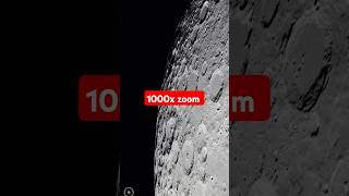 1000x zoom into moon crater astronomy moon sky space zoom shorts viral planet [upl. by Handal]