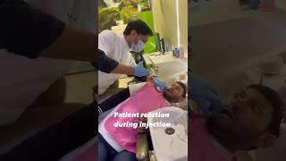 Patient reaction during injection  Usha Smile Care shorts bestdentist [upl. by Iaka]