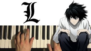 Death Note  Ls Theme Piano Tutorial Lesson [upl. by Fay]