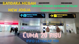 Cara Naik Kereta Bandara YIA Setelah Turun Pesawat  Info Lengkap Yogyakarta International Airport [upl. by Ollie]