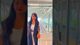 Driverless train in Tokyo  Japan  automated train tokyo japan driverlesstrain [upl. by Raffin185]