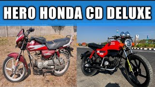 Hero Honda CD Deluxe Modified  Bike Modification 😯😯 🔥🔥 [upl. by Jb]