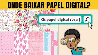 3 Sites para Baixar Papel Digital  Papelaria Personalizada Fácil [upl. by Alah49]