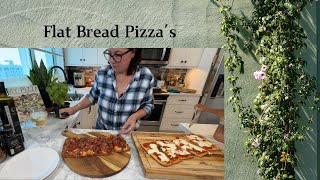 Flatbread Pizza A meat lovers amp margherita [upl. by Thurber760]