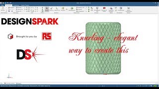 DesignSpark Mechanical Knurling  easy way to create [upl. by Dermot]